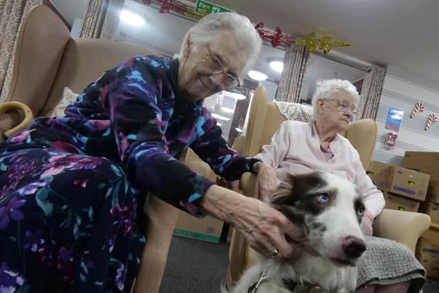 Isla is visiting the care home every Friday for animal therapy sessions.