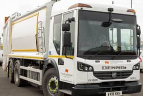 A Northumberland County Council refuse wagon.