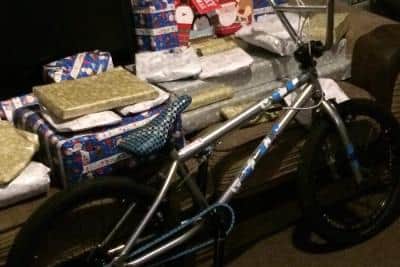 A photo of the stolen bike, shared by Northumbria Police as its officers search for it and the thieves who stole it.