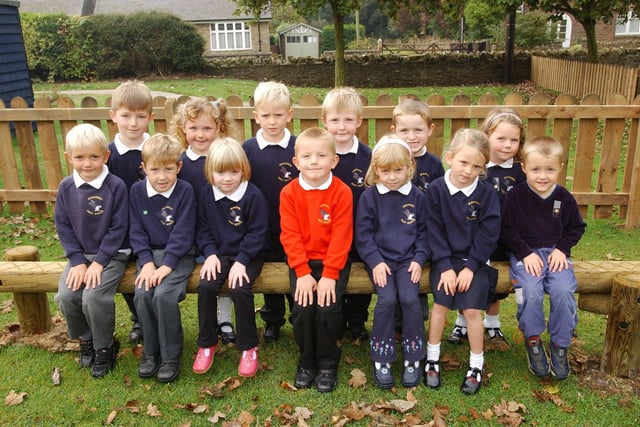 New starters at Seahouses First School in September 2003.