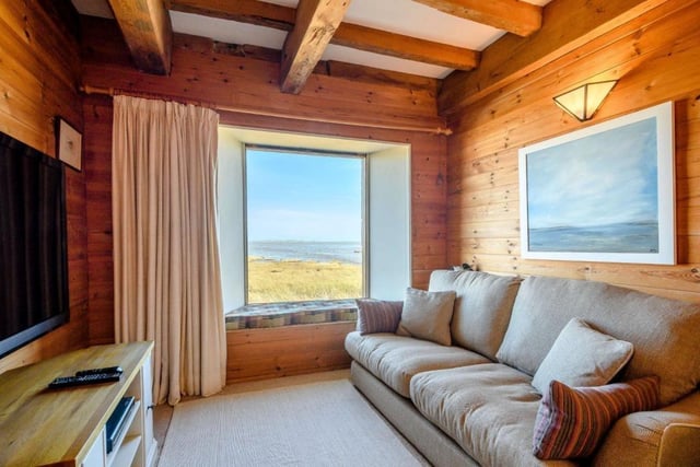 A cosy snug which has uninterrupted views of the sea.