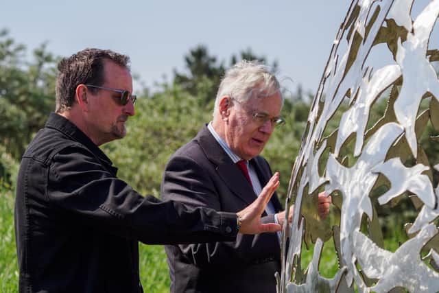 The Duke of Gloucester and Rob Mulholland at Sphere. Pictures: Ivor Rackham