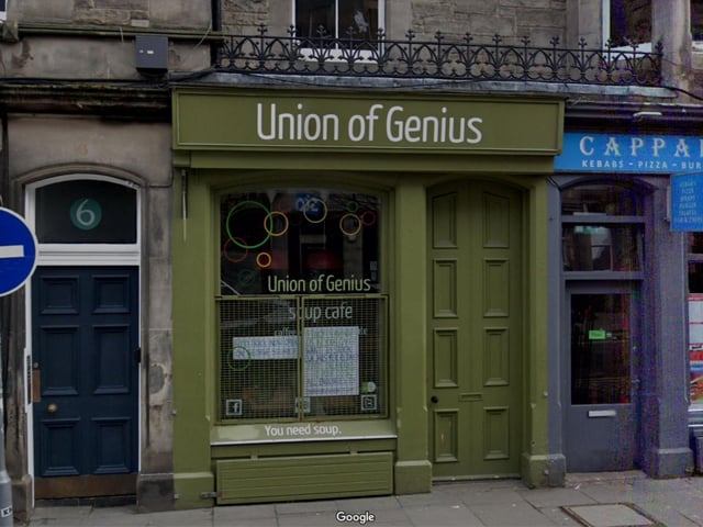 Describing itself as Scotland's "first and best" soup café, Union of Genius can be found in Forrest Road, or out and about in their vintage caravan. As well as a tasty variety of soups, including gluten free options, they also do GF cakes and meal pots which can be delivered to your home.