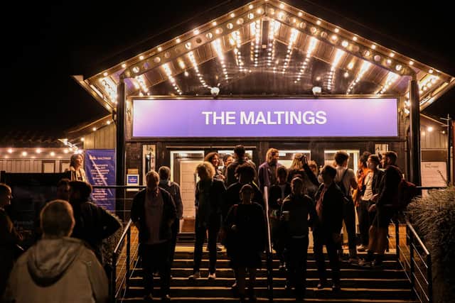 Crowds outside The Maltings during a previous Berwick Film & Media Arts Festival. Picture by Erika Stevenson.