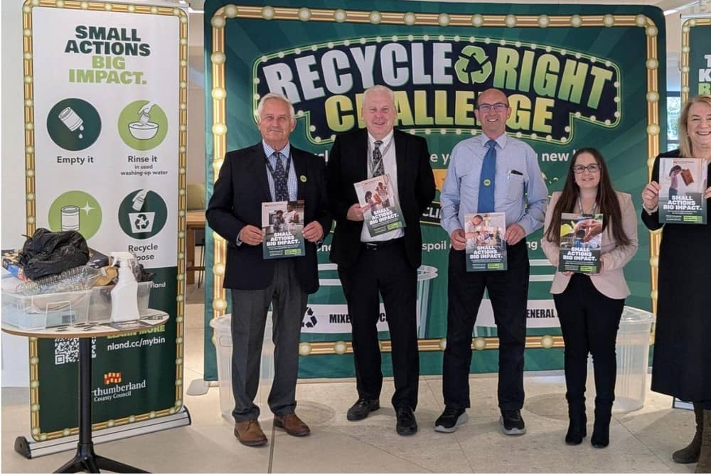 Northumberland County Council has launched a 'Recycle Right' challenge.