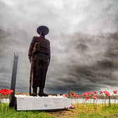 Soldier George on display in Craster.