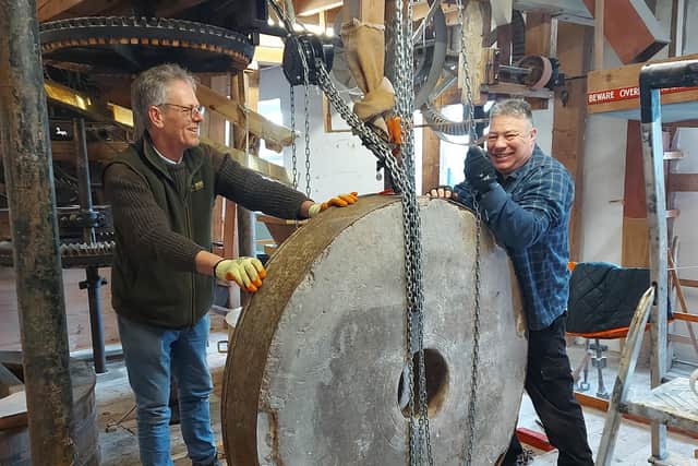 Matthew Rawlings and Mark Robinson at Heatherslaw Corn Mill.