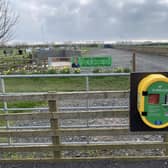 Cllr Guy Renner-Thompson moved the North Sunderland defibrillator to a more accessible spot.