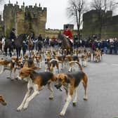 Percy Hunt's New Year's Day meet at Alnwick Castle.