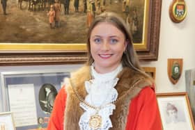 Coun Jade Crawford is the new Mayor of Morpeth. Picture by Ken Stait.