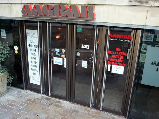 The restaurant serves traditional regional dishes from India and Pakistan.