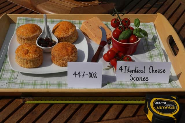 Cheese scones at the virtual Warkworth Show.
