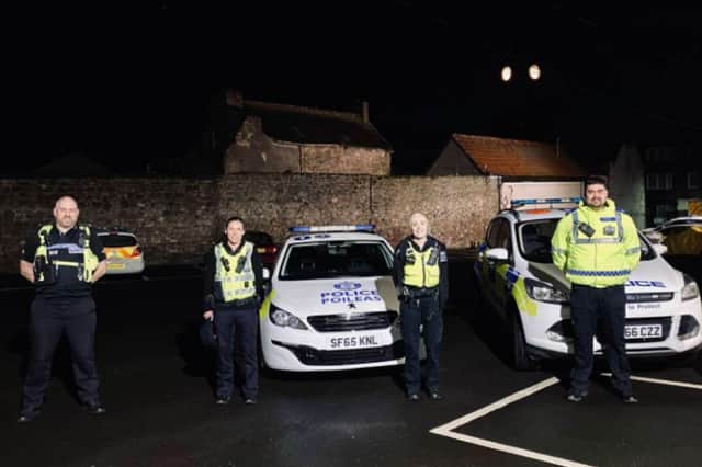 Northumbria Police have joined forces with officers across the border to crackdown on antisocial behaviour in Berwick. Photo: Northumbria Police