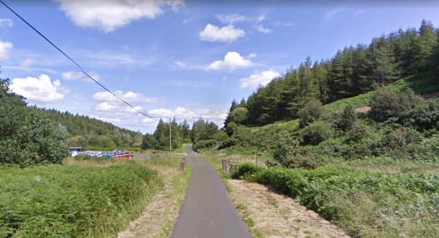 The emergency teams were called to a wooded area of Wooler Common after the teenager was hurt. Image copyright Google Maps.