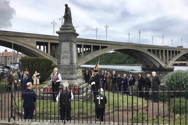 The service in honour of Paul Anderson Henry. Picture by Canon Alan Hughes.