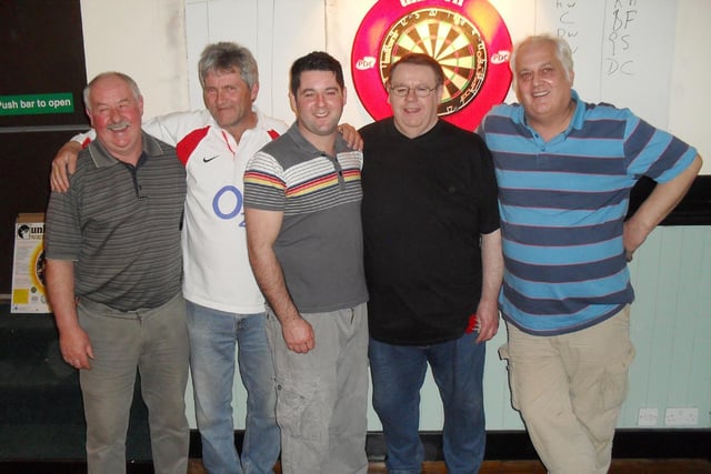 Bar Bell B team in the Alnwick Premier Darts League in 2011.