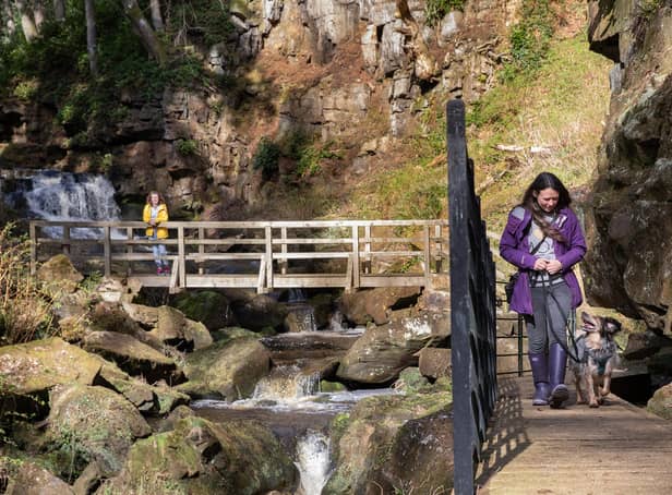 Visitors exploring the gorge. National Trust Images, The House of Hues.
