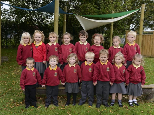 The new nursery intake at Red Row First School.