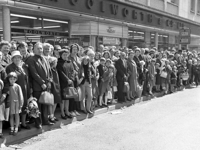 Thousands lines the streets to watch the parade.