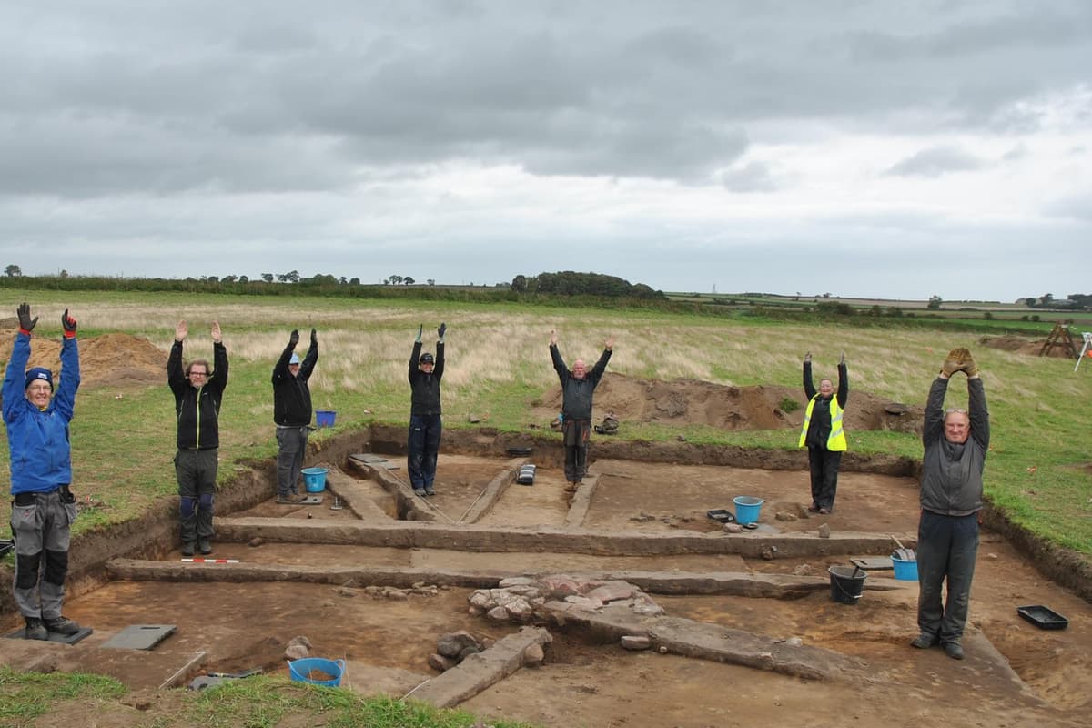 Archaeologists find Anglo-Saxon oven at a site near Felton in Northumberland 