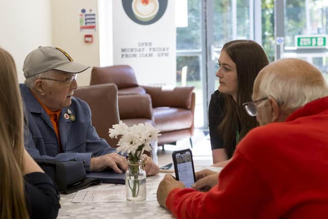 The community cafe offers veterans a comfortable place to catch-up, share experiences and socialise.