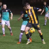There was a dramatic end to the game between Berwick Rangers and Gala Fairydean Rovers, which ended in a draw. Picture: Alan Bell.