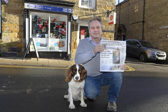 Nick Mattlock at Puffin Stores in Alnmouth.