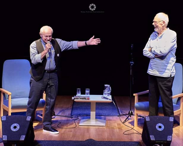 BBC’s Bob Harris and author/music journalist Colin Hall have come together to discuss their mutual love and appreciation of The Beatles in a theatre show. Picture by Mark Tipping Photography.