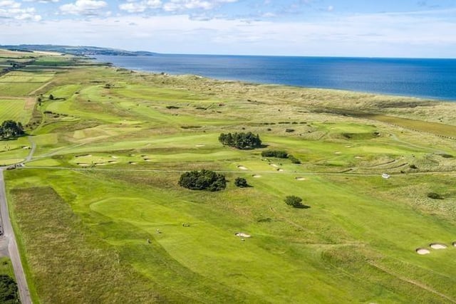 Goswick, ranked number 1 in Northumberland, is situated six miles south of Berwick. Visit https://www.goswickgolfclub.com/ for more.Picture by Sky Vantage Productions.