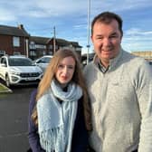 Newly elected Ponteland Town councillor Rosie Hanlon with Guy Opperman, MP for the Hexham constituency.