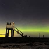 An aurora over Holy Island. Picture: Jane Coltman