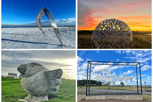 Amble's Bord Waalk sculpture trail.