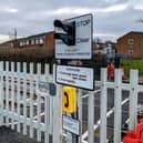 The new equipment, including traffic lights, has been installed at the crossing. (Photo by Network Rail)