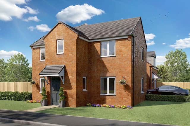 A CGI of one of the house styles proposed for the site in Newbiggin. (Photo by Gleeson)