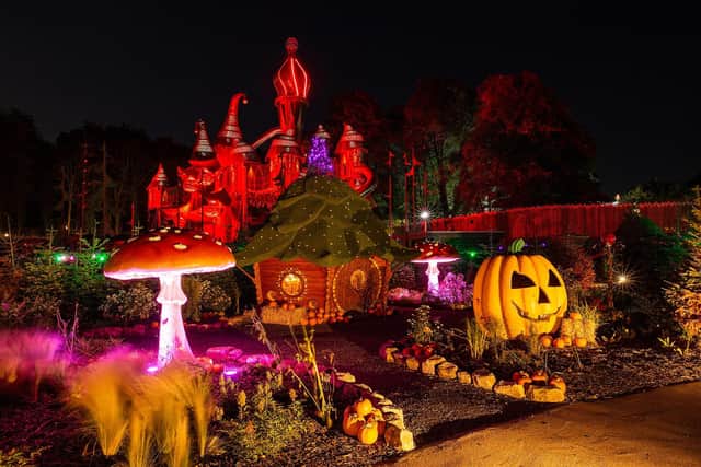 Alnwick Garden at Halloween.