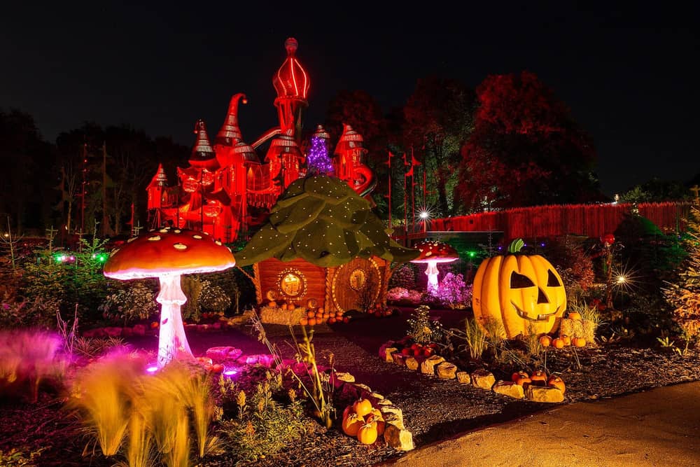 Alnwick Garden at Halloween.