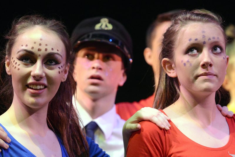 Duchess's Community High School pupils perform Return To The Forbidden Planet at Alnwick Playhouse.