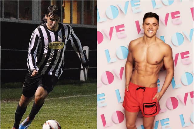 Love Island contestant Brad McClelland used to play for Alnwick Town. Pictures: Steve Miller/ITV
