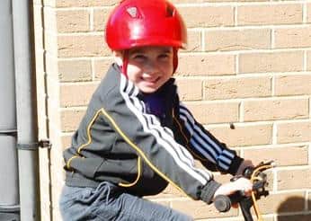 Six-year-old Ru Marley set up his own cycling challenge to raise funds for North East Ambulance Service's charity.
