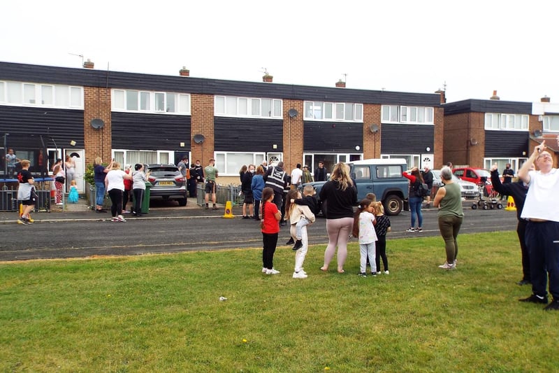 Residents and 'Vera' fans watch on as filming takes place in Blyth.