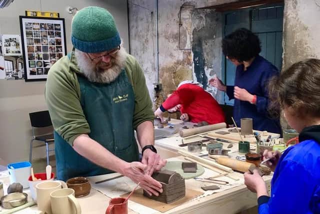 Pottery workshops at the Ravn Clay studio on Ford and Etal Estates.