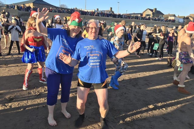 Georgina Hill, Northumberland County councillor for Berwick East, and Colin Hardy, county councillor for Norham and Islandshires, took part in aid of the Motor Neurone Disease Association.