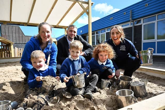 New sand pit donated to primary school in Cramlington