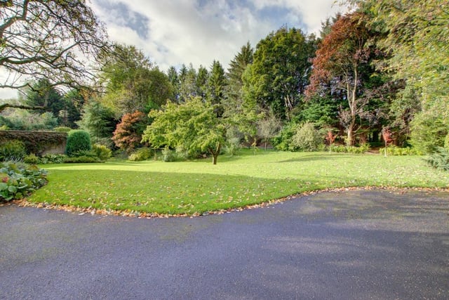 The property is situated in 22 acres, including the abbey ruins in an area of woodland.