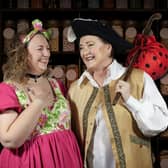 Alice (Philippa Mawer) and Dick Whittington (Helen Gee Graham). Picture: Mark Stenton @Lazy Grace