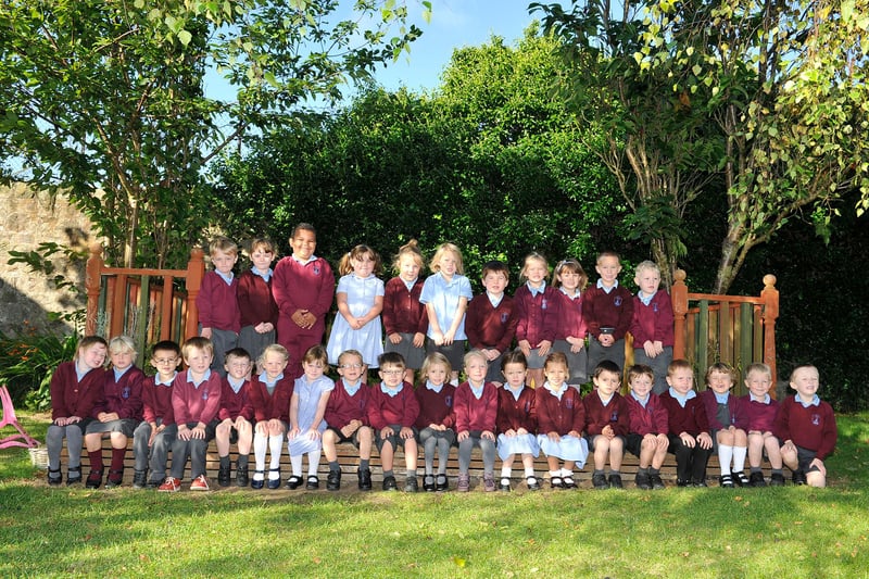 New starters at Holy Trinity First School in Berwick in 2012.