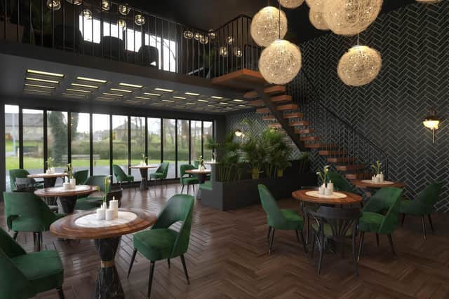 A CGI of the cafe's interior, which planners have approved.