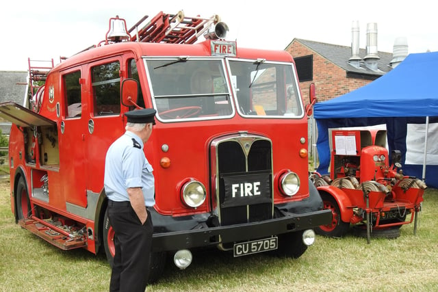 Another of the vintage vehicles on display.