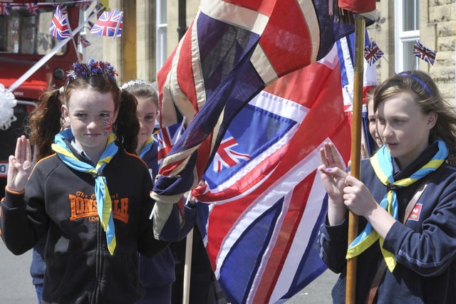 Local Guides joined in Amble's Diamond Jubilee parade.