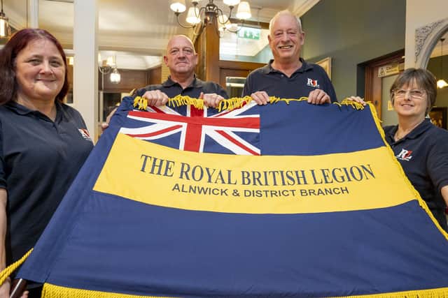 Dianne Watson, Geraldine Charman, John Wheeler and John Parker from the Alnwick branch of the Royal British Legion.